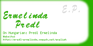 ermelinda predl business card